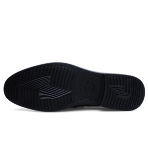 Chaussures habillées de luxe pour hommes en cuir, à lacets, avec empiècements, bout renforcé, semelle extérieure en caoutchouc, légères, respirantes et antidérapantes - Product Image 5