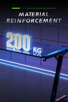 Table de jeu AOR ESPORTS avec réglage des boutons sur le bureau, éclairage RGB, porte-gobelet, structure métallique, vente en gros d'usine