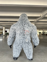 Costume de mascotte réaliste de gorille gris gonflable unisexe personnalisé Anime Cosplay pour adultes déguisements thème de location de carnaval