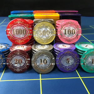 Fichas/Tokens de Póker Iónicos de Alta Temperatura con Estampado en Caliente, Acrílicos, Ecológicos, Diseño Exquisito, Anti-falsificación, para Uso con Tarjetas - Product Image 4