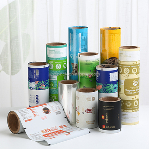 Film plastique laminé en rouleau, film d'emballage PE Mylar imprimé en couleur, film en rouleau pour sachets, rouleau de film plastique imprimé, rouleau de stock imprimé - Product Image 1