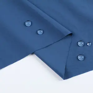 Nylon Lycra plain fabric breathable woven four-way stretch textiles for Sunscreen wear sportswear swimwear