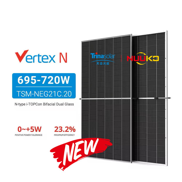 Trina Photovoltaic Panel High Efficiency 210mm Half Cell 620W 720W 750W Solar Panels for Solar Home Module System
