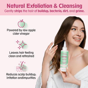 Marque privée Nettoyant pour le cuir chevelu après-shampoing Glycérine Romarin Huile essentielle de cidre de pomme <span class=keywords><strong>Meilleur</strong></span> sérum Soin du cuir chevelu Croissance des cheveux - Product Image 2