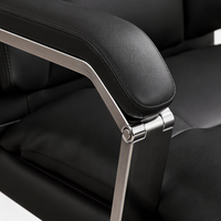 Chaise de bureau en cuir PU robuste ALINUNU ODM OEM pour bureau, chaise de direction avec repose-pieds
