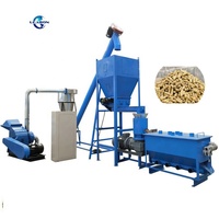 Vente chaude, granulateur d'aliments pour animaux de 500 kg, 1 tonne, machine à granulés d'aliments, usine de fabrication de granulés d'aliments pour bovins, poulets