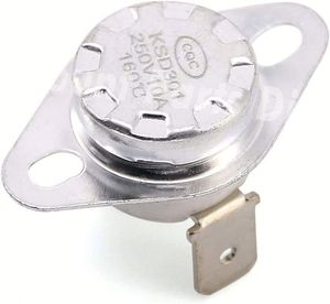 ตัวควบคุมอุณหภูมิ ชนิดปิดปกติ ชนิดเปิดปกติ 40-155 องศา 250V/16A สวิตช์ควบคุมอุณหภูมิเซรามิก KSD302 - Product Image 1