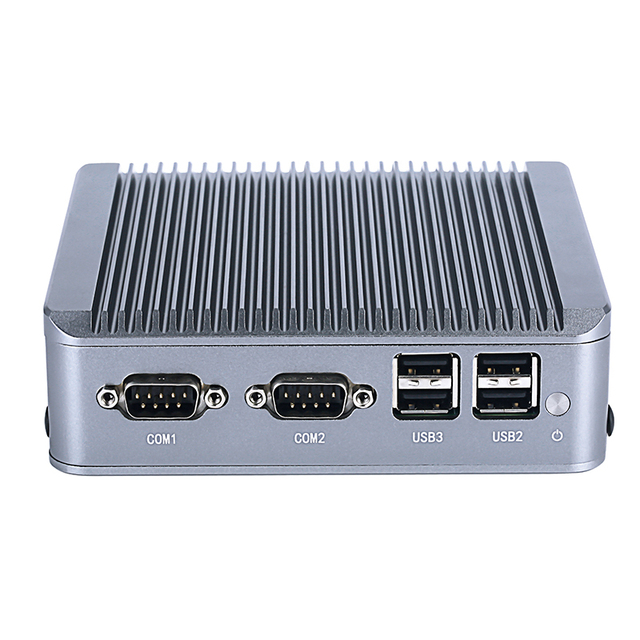 Compact Size Industrial Dual Core Mini PC Intel I7 Kaby Lake Processor Fanless Cooling DC 12V Power 2 LAN 6 USB Rugged Mini PC