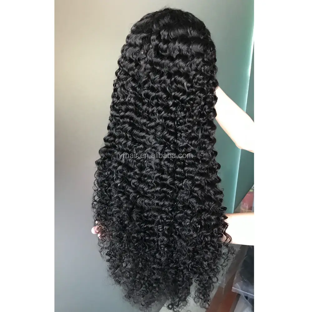 Raw virgin hair lace frontal wig,soft and affordable/wholesale price,deep curly texture grade