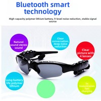 Gafas de Sol Polarizadas Inteligentes BT5 5.0 con Marco de ABS, Llamadas Manos Libres, Control por Botones, Batería de 130 mAh, Carga Tipo C