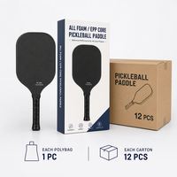 Raquette de paddle de qualité professionnelle, corps large, épaisseur 16 mm, design sans bordure, noyau en mousse de propulsion, qualité tournoi