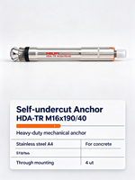 HILTI HDA-TR M16x190/40 Undercut Anchor #339354 A4 Stainless Steel Heavy Duty Concrete Fastener