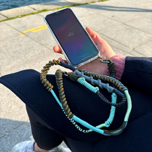 Accessoire de téléphone personnalisé unique Cintre personnalisé en macramé Lanière mobile élégante Bandoulière en cuir pour chaîne de téléphone - Product Image 3