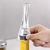 Accessoires à vin en acrylique transparent, portables et faciles à utiliser, aérateur de bouteille de vin, verseur, décanteur avec trous d'aération