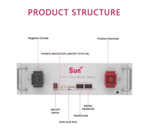 Batería de Litio Hierro Apilable Sunplus de Alta Eficiencia, 5.12 kWh, 100ah, para Sistema Solar, con 6000 Ciclos - Product Image 4