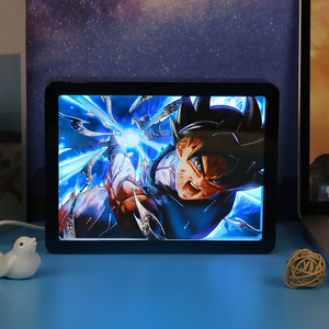 Lampada Notturna con Intaglio di Carta Traforata di Personaggi Anime Dragon Ball, Decorazione da Scrivania <span class=keywords><strong>Manga</strong></span> Anime - Product Image 3