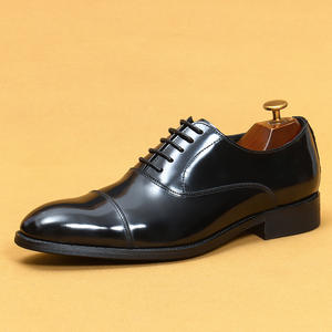 Nuevos Zapatos de Vestir Formales de Negocios para Hombre, de Cuero, Estilo Italiano, de Tres Capas, con Tacón Alto y Estilo Largo - Product Image 6