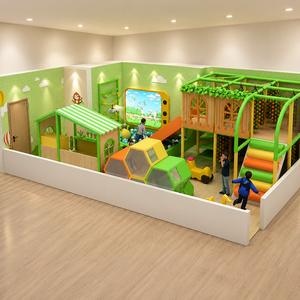 Non Toxic Kids Indoor Playground Equipment Soft Children Climbing Walls With Interactive LED Games - Product Image 1
