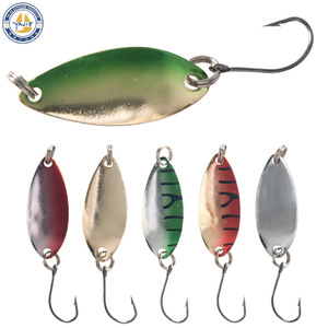 Señuelo tipo cuchara 3G con anzuelo único para pesca en agua dulce, cebo de fondo para chub, pez blanco, pez mandarín, paquete de 12 unidades - Product Image 3