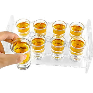 Verres à shot de whisky miniatures de 20 ml, double face, transparents, personnalisables, pour vodka, par le fabricant Cheerfast - Product Image 3