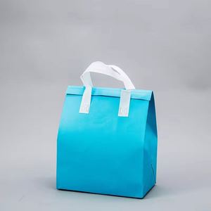 Custom Print <b>Foldable</b> Portable Non Woven Cooler Picnic Bag Reusable Food Takeaway Lunch Bag with Handle - Product Image 6