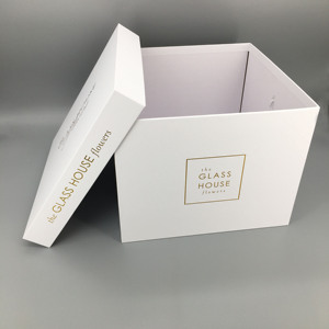 Caja de reloj de cartón, caja de entrega de flores, embalaje hecho a mano, forma personalizada, papel recubierto, marca EA - Product Image 2