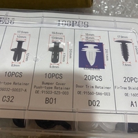 HE26 100 pièces Rivets de fixation pour pare-chocs et garnitures de portières de voiture