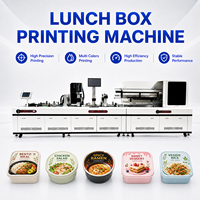 Machine d'impression de boîtes à lunch commerciales, imprimante numérique automatique pour la fabrication d'emballages personnalisés de boîtes bento