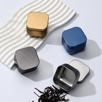 Mini boîtes à thé en fer blanc jetables écologiques pour bougies artisanales, emballage personnalisé couleur portable 10g qualité alimentaire
