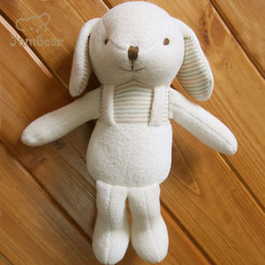 Organik pamuk bebek peluş oyuncak s bebek uyku konfor peluş oyuncak dolması hayvan peluş köpek organik bebek lovey oyuncak - Product Image 2