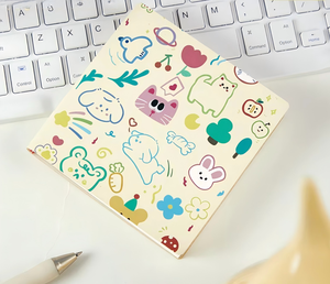 Di alta qualità carino Mini copertina in pelle stampata Notebook A3-A7 termico rilegato quadrato manuale tascabile per i bambini all'ingrosso - Product Image 3