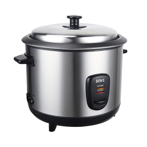 Autocuiseur de riz 700W 900W en acier inoxydable, design cylindrique, cuve intérieure antiadhésive, maintien au chaud automatique, tasse doseuse et spatule pour une cuisson fine - Product Image 3