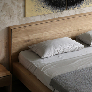 Juego de Muebles de Dormitorio de Diseño al por Mayor, <span class=keywords><strong>Cama</strong></span> California Super Queen de Lujo, <span class=keywords><strong>Cama</strong></span> Moderna de Madera Sólida, Tamaño Personalizado - Product Image 4