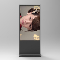 Kiosque tactile vertical sur pied pour téléviseur 4K, écran d'affichage publicitaire intérieur, écran LCD LED numérique HD