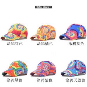 Casquette de baseball tie-dye brillante de couleur unie, haute qualité, 6 panneaux, sublimation, vente en gros - Product Image 6