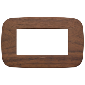 Vimar Walnut Wall <b>Plate</b> 15x9.6 Cm For <b>Switches</b> - Product Image 1