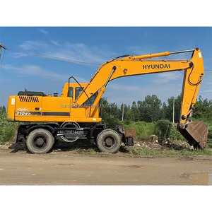 Excavadoras de ruedas usadas de alto rendimiento Hyundai 210w-7 Amplia gama de aplicaciones importadas de Corea del Sur - Product Image 1