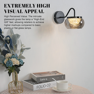 <span class=keywords><strong>Lampe</strong></span> murale LED moderne de couleur grise pour salon, chambre à coucher, chevet, couloir, vente en gros - Product Image 3