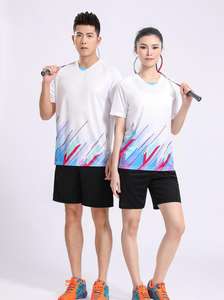 เสื้อซ้อมแบดมินตันผู้หญิงโต๊ะปิงปองแขนสั้นระบายอากาศ - Product Image 5