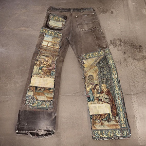 El fabricante de ropa vaquera ofrece <span class=keywords><strong>vaqueros</strong></span> de <span class=keywords><strong>hombre</strong></span> vintage bordados a medida de alta calidad al por mayor a la última moda - Product Image 3