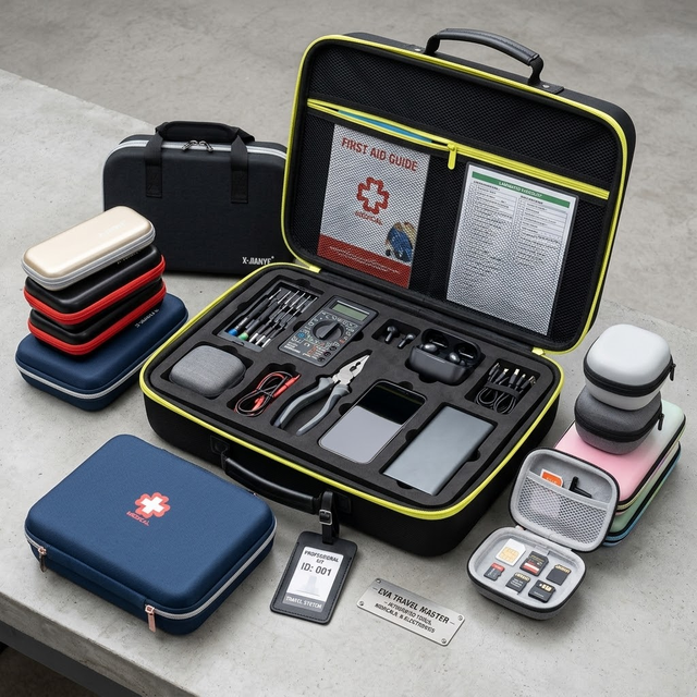 Custom Rigid EVA Case Factory  OEM ODM Manufacturer for Tools Medical Electronics Travel Carrying Box  Custom Logo & Size