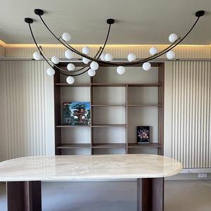 Luminaire suspendu moderne et minimaliste pour salle à manger, salon, bar, comptoir, showroom, modèle créatif, lignes artistiques, postmoderne, design de créateur - Product Image 4