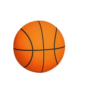 Ballon de basket silencieux en mousse PU avec logo, taille personnalisée 7, mini ballon silencieux pour intérieur, maison, enfants, jouets rebondissants - Product Image 4