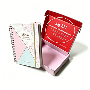 Agenda personnalisé à motifs - Agendas quotidiens A4 B5 roses 2027 pour filles, carnet de gratitude, coffret cadeau pour étudiants - Product Image 1
