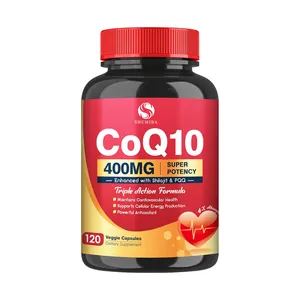 كبسولات مكملات CoQ10 الغنية بطبقة عضوية قوية للغاية كبسولات CoQ10 الغنية ببطاقة عضوية لحماية القلب وتوفير الطاقة