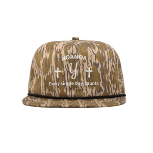 Casquette de golf Tcap Chine personnalisée imperméable camouflage 5 panneaux performance estivale avec cordon - Product Image 2