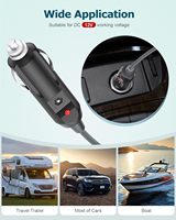 Maßgefertigtes Starlink Mini 2-in-1 USB-C & Zigarettenanzünder DC-Stromkabel 10FT 100W Wasserdicht 5,5/2,1mm 18AWG