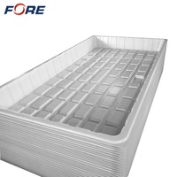Plateaux de culture hydroponique écologiques ABS 2x4 3x6 4x4 4x8, plateaux de pépinière carrés en plastique blanc