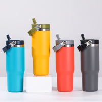 Taza de Viaje Inteligente de Acero Inoxidable OEM ODM, 30 oz, Aislamiento al Vacío, Bluetooth, 6-12 Horas de Rendimiento Térmico, Alimentación USB para Exteriores