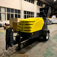 Pompe à mortier mobile robuste pour ciment, gypse et plâtre auto-nivelant – Machine à coulage à sec pour la construction